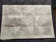 CARTE D’ÉTAT-MAJOR LANEE entoilée n° 65 MELUN 1/80000e avec son étui