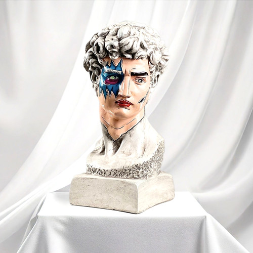 Sculpture art david faite à - faite,