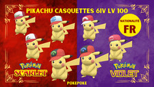 Pack Pokémon Ecarlate/Violet FR : Pikachu 6IV LV100 + Balle Lumière