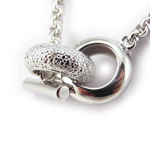 Collier jaseron moderne argent - collier,