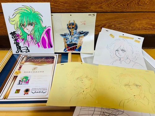 Ensemble shikishi signé - signé, saint