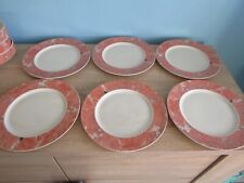 6 assiettes plates en Villeroy et Boch modèle Siena lotC