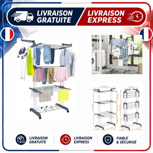 étendoir linge niveaux - à,