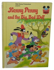Disney Henny Penny Et le Grand Bad Loup (1978) Livre Relié - (Merveilleux World
