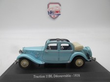 1/43 Citroën Traction 11BL Découvrable 1938 Bleu Turquoise IXO/Altaya/DeAgostini