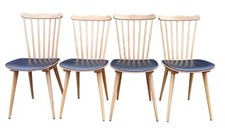 4 Anciennes Chaises Baumann Modèle sonate /Mobilier Bar Bistrot Ancien