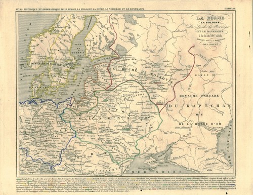 Gravure ancienne carte