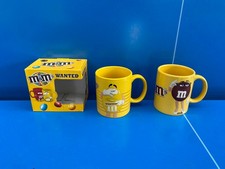 Lot De 2 M&M’S  Mug / Tasse A Café Collector mm's Jaune et Marron Neuve N°3