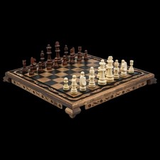 Jeu d'échecs ancien plateau