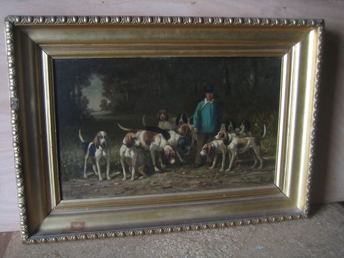Tableau scène chasse - scène, à