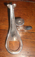 Ancien porte ou repose pipe en métal argenté