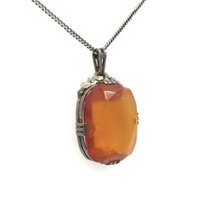 Collier argent 835 pendentif