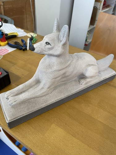 Statue céramique chien - céramique,