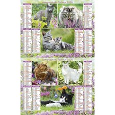 Calendriers 2026, Almanach Facteur, la Poste(Chats)