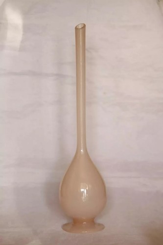Vase opaline rose - , 37cm