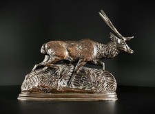 Antoine-Louis Barye Paris, (1795 - 1875) Cerf de Java, bronze 1840  - 3D VIDEO -