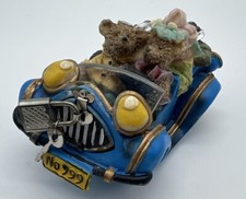 Tirelire En Céramique Pour Enfant Voiture Oursons Macchinette Bleu