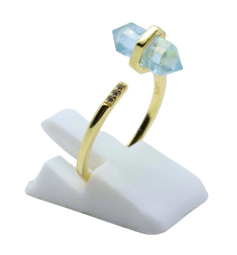 Bague argent 925 aigue marine - argent,