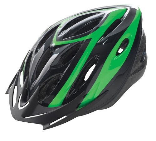 Casque vélo adulte noir vert - vélo,