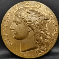 MEDAILLE BRONZE 51mm 64.7g 1899 SOCIETE D'AGRICULTURE DE PITHIVIERS PONSCARME