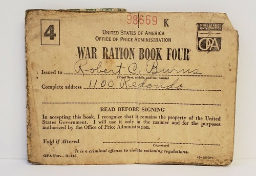 War ration book four - war,