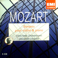 5-CD-Set MOZART - Sonates Pour Violon & Piano, Zimmerman, En Très Bon État