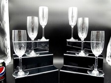 BACCARAT-6 FLUTES A CHAMPAGNE DU SERVICE MONTAIGNE OPTIC / OPTIQUE - LOT N°2