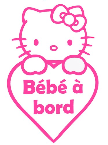 Stickers voiture bébé - voiture, à