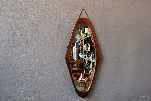 Grand miroir italien ancien - miroir,