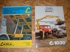 LOT 5 CATALOGUES/BROCHURES GRUE HYDRAULIQUE C.O.M.A. SUR CAMION FIAT