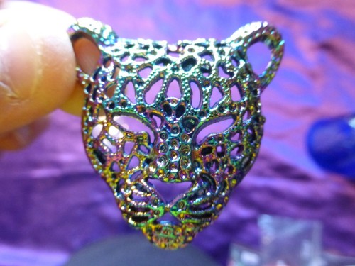 Pendentif panthère laiton - panthère, en