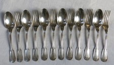 COUVERT en MÉTAL ARGENTÉ, 6