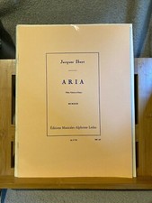 Jacques Ibert Aria pour flûte violon et piano partition éditions Leduc