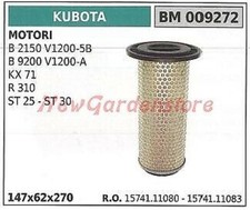 Filtre À Air KUBOTA Moteur B 2150 V1200-5B B 9200 V1200-A KX 71 009272