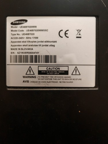 Samsung ue46b7020ww - tv,