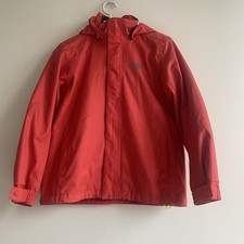 Veste à capuche rouge Helly Hansen 164 cm 14 ans jeune adolescent imperméable...