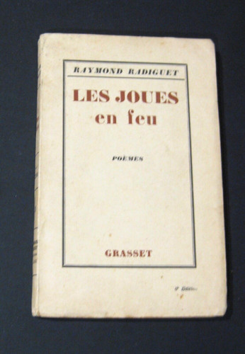 Radiguet les joues feu - radiguet,