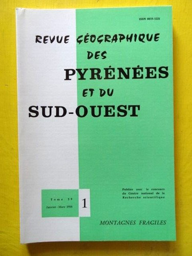 Revue géographique pyrénées - géographique,