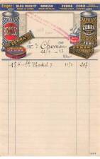 Facture.AM20406.Limoges.1927.L'épicerie Limousine.Bleu Reckitt.Brasso.Zebra.Z