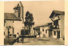 64 - Bidart - L'Eglise et la Mairie - D'après une peinture de Floutier - Collect