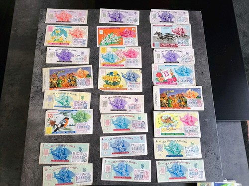 Lot billets loto loterie - 21,