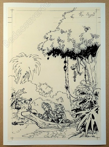 Affiche franquin spirou - affiche, la
