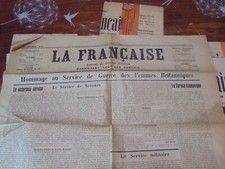 lot de 23  journaux DE PROGRES FÉMININ  JOURNAL FÉMINISTE  LA FRANÇAISE