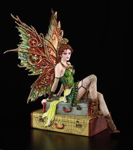 Figurine elfe steampunk - figurine,