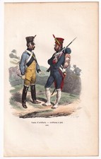 Artilleur à Pied Train d'Artillerie Napoléon Bonaparte Premier Empire 1840