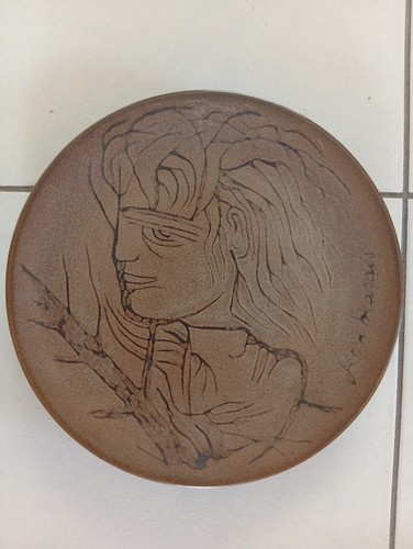 Assiette ancienne plat - assiette,