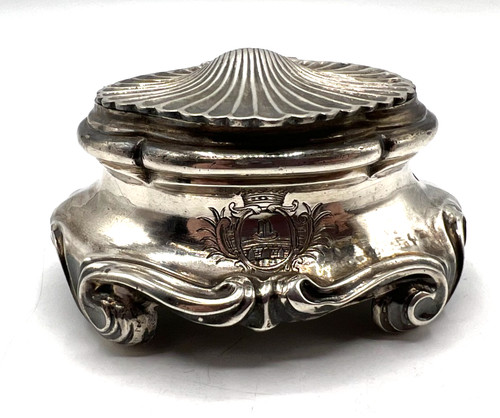 Rare saliere couverte argent - rare,