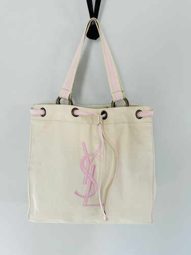 Sac toile logo yves saint - toile,