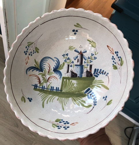 Grand saladier faïence - saladier,
