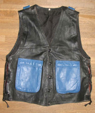 Gilet cuir pour hommes - gilet,